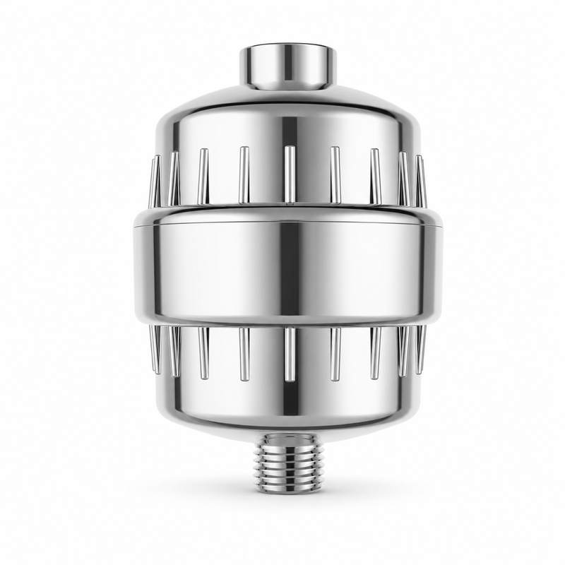Brook 15-stage chrome shower filter